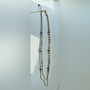 NWOT! White House Black Market Gold and Purple Necklace